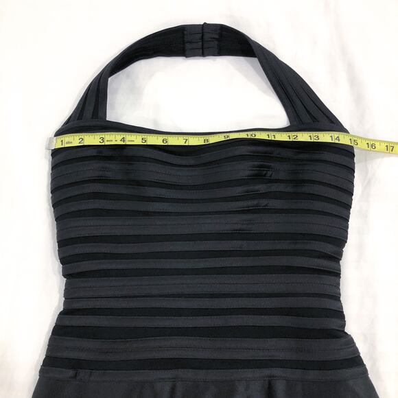 Tadashi Shoji Black Halterneck Long Gown Dress - Picture 6 of 11